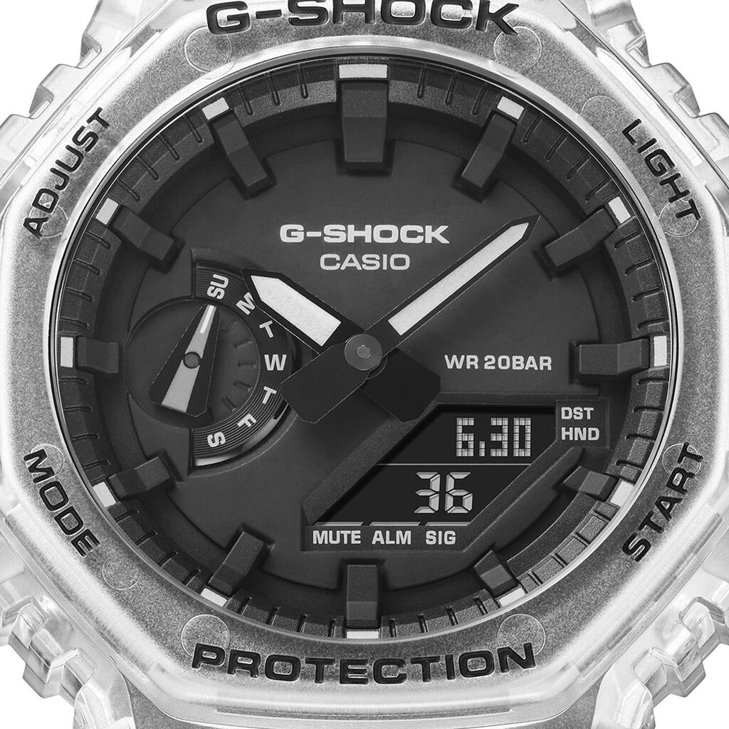 CASIO G-SHOCK Herrenuhr Classic Skeleton GA-2100SKE-7AER Quarz Digital - Armbanduhren Herren | OROVIVO