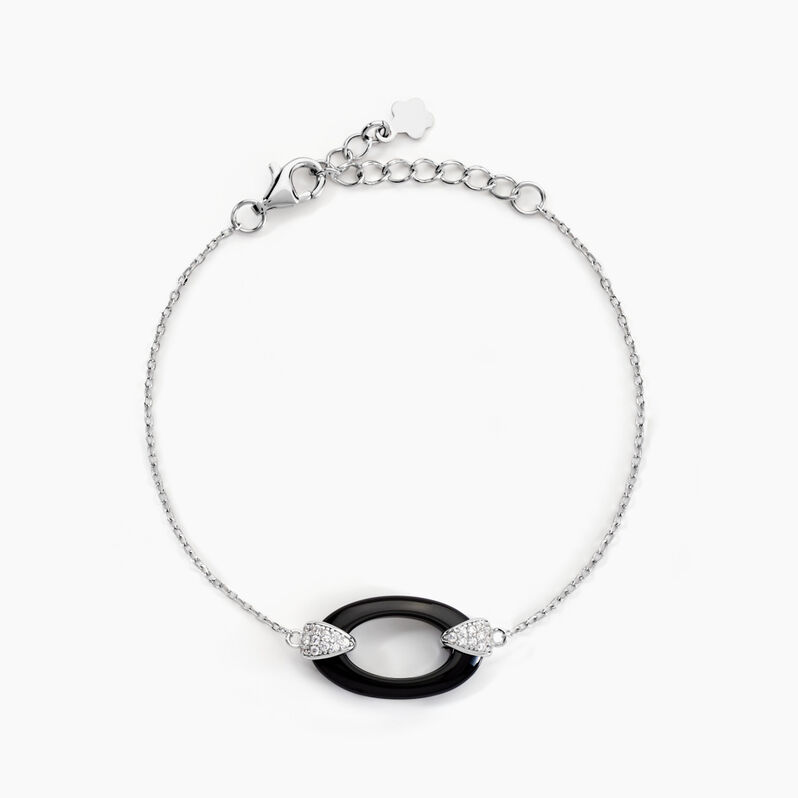 Bracelet Peer Argent Weiss Oxyde De Zirconium - Spannringe Damen | OROVIVO