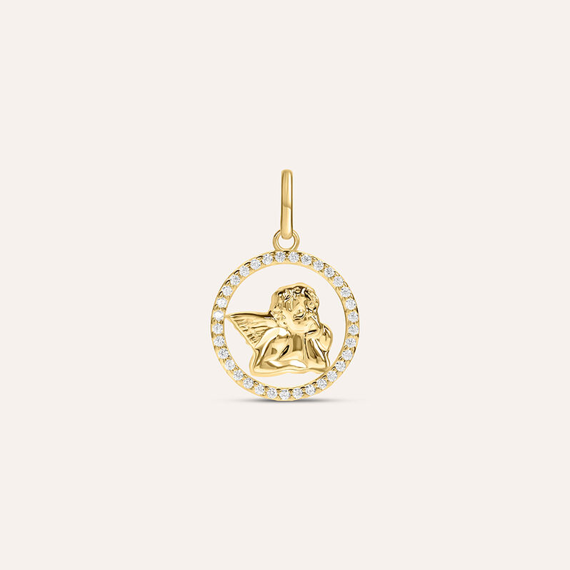 Pendente Holy Oro Giallo Cubic Zirconia - Spannringe Damen | OROVIVO