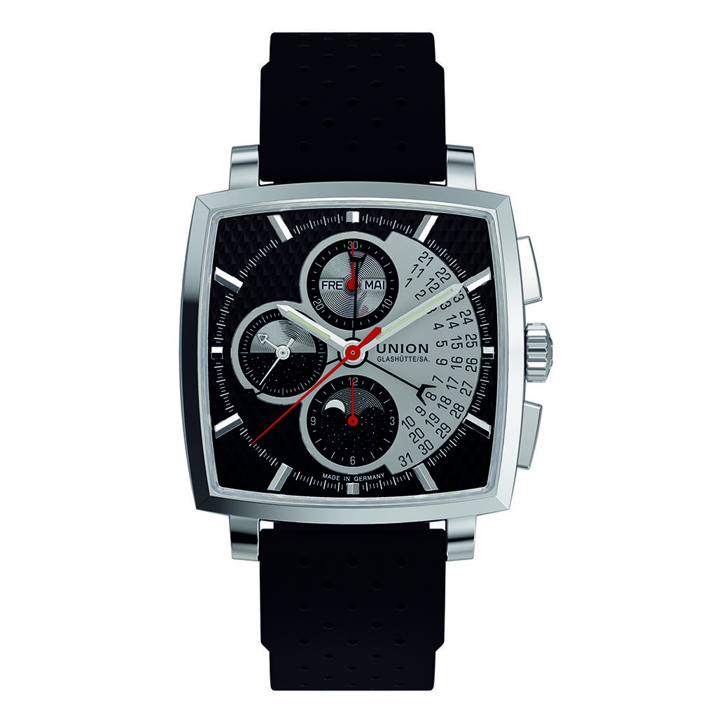 Union Glashütte Herrenuhr Averin Chronograph Automatik D0155251605100, Uhr ohne Stein