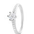 NERELLE Damen Ring Silber 925 Zirkonia Wei&szlig; 0,1 ct