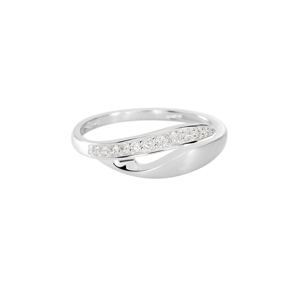 JIANNA Damen Ring Silber Silber 925 Zirkonia Wei&szlig;