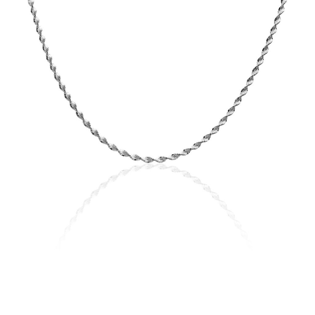 Damen Kordelkette Silber 925 Diamantiert  - Halsketten Damen | OROVIVO