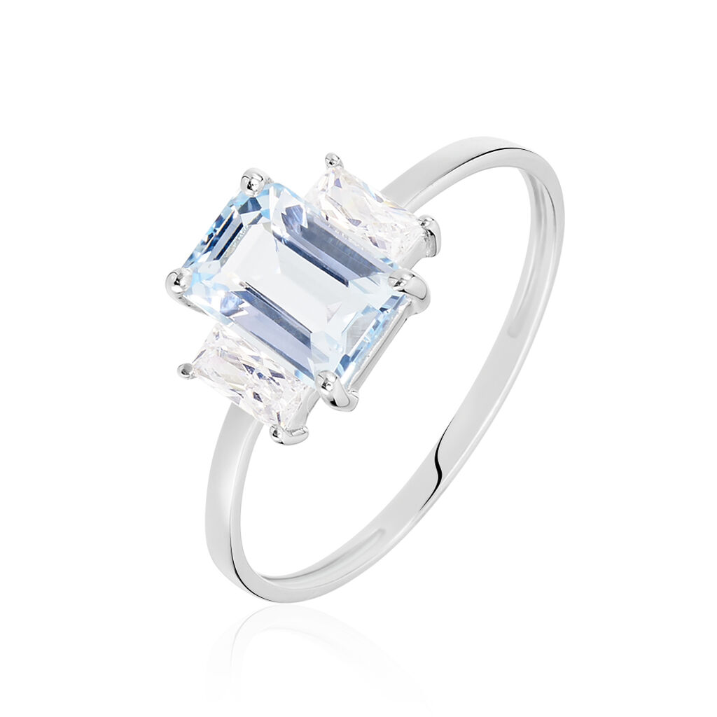 Bague Or Weiss Aimie Topaze - Spannringe Damen | OROVIVO