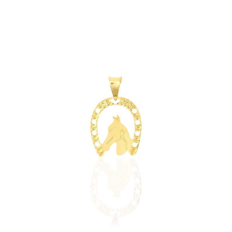 Pendentif Egide Fer A Cheval Or Jaune - Spannringe Damen | OROVIVO