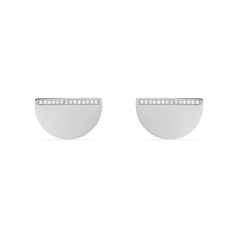 Boucles D'oreilles Acier Sabrine Strass - Spannringe Damen | OROVIVO