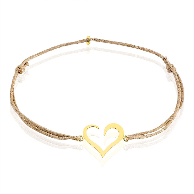 Bracelet Adely Or Jaune Coeur - Spannringe Damen | OROVIVO