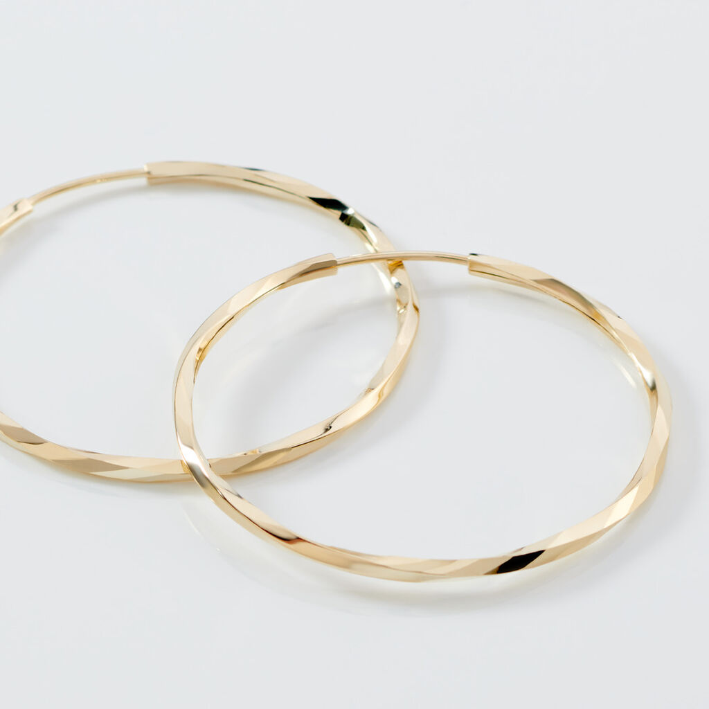 JUSTINE Damen Creolen Gold 375 (9 Karat)