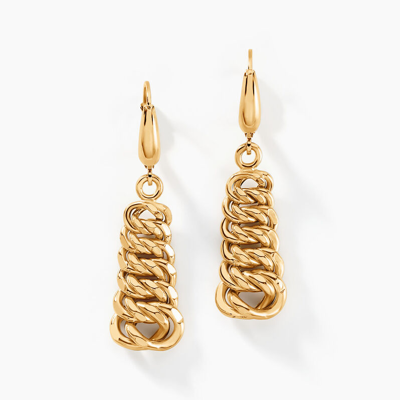 Boucles D'oreilles Pendantes Amedeus Or Jaune - Spannringe Damen | OROVIVO