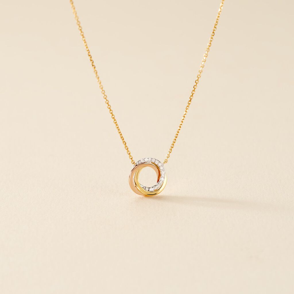 Collier Daphnee Or Tricolore Diamant - Spannringe Damen | OROVIVO