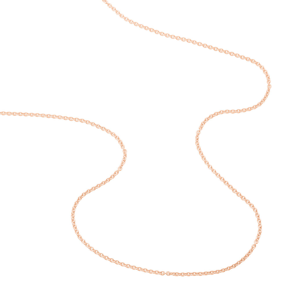 ANKER S RUND 4 Damen Kette Silber rosevergoldet 925 B 2 mm