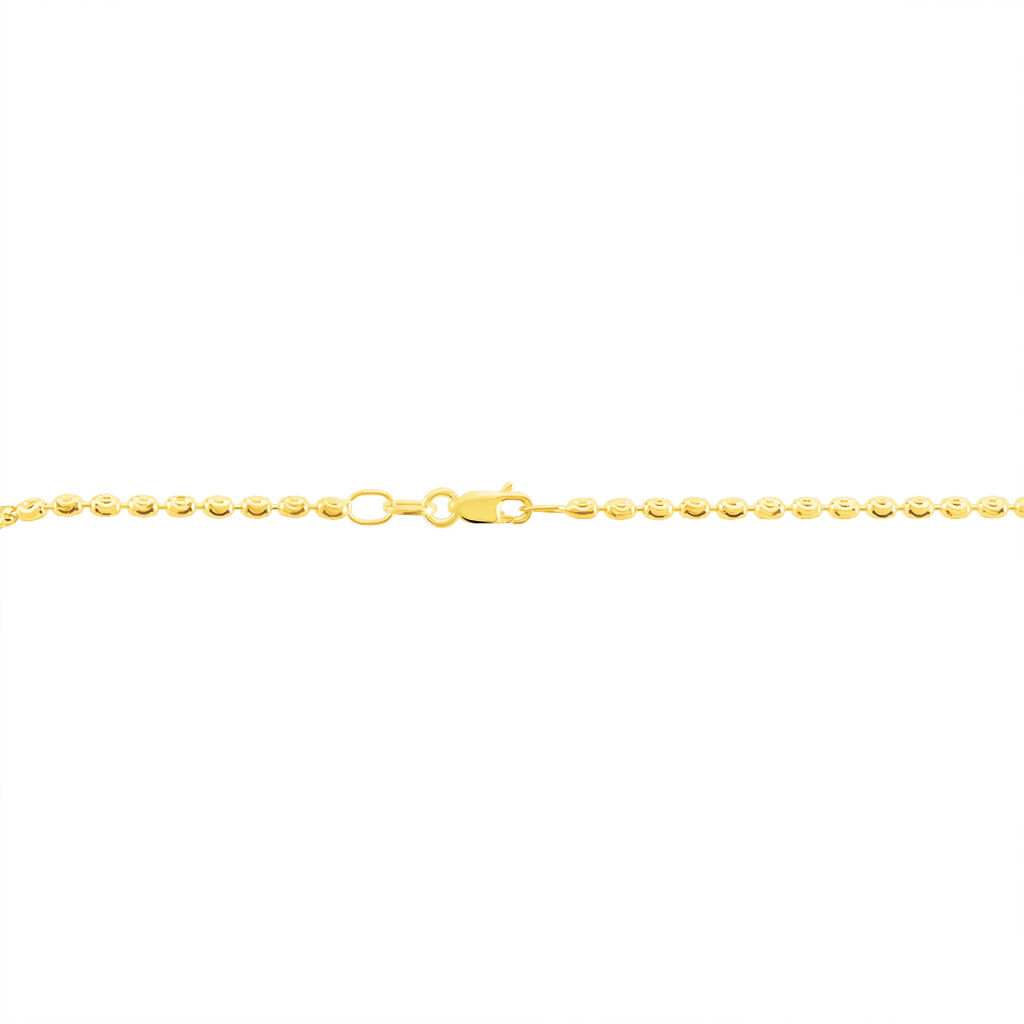 Damen Kette Gold 585 (14 Karat) Ball