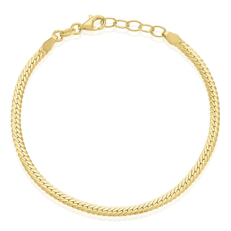 HANIWA Damen Armband Silber vergoldet 925 B 3,2 mm - Armb&auml;nder Damen | OROVIVO