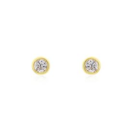 Damen Ohrstecker Gold 375 Diamanten 0,15ct Ofelia - Ohrstecker Damen | OROVIVO