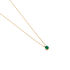 ELISABETH Damen Collier Gold 585 (14 Karat) Smaragd Gr&uuml;n 0,24 ct