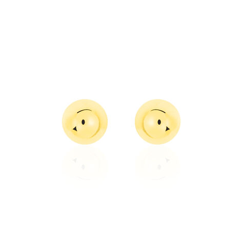 Damen Ohrstecker Silber 925 Vergoldet Kugel 5mm - Ohrstecker Damen | OROVIVO