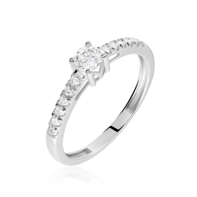 Bague Eliisa Or Weiss Diamant Weiss Diamant - Spannringe Damen | OROVIVO