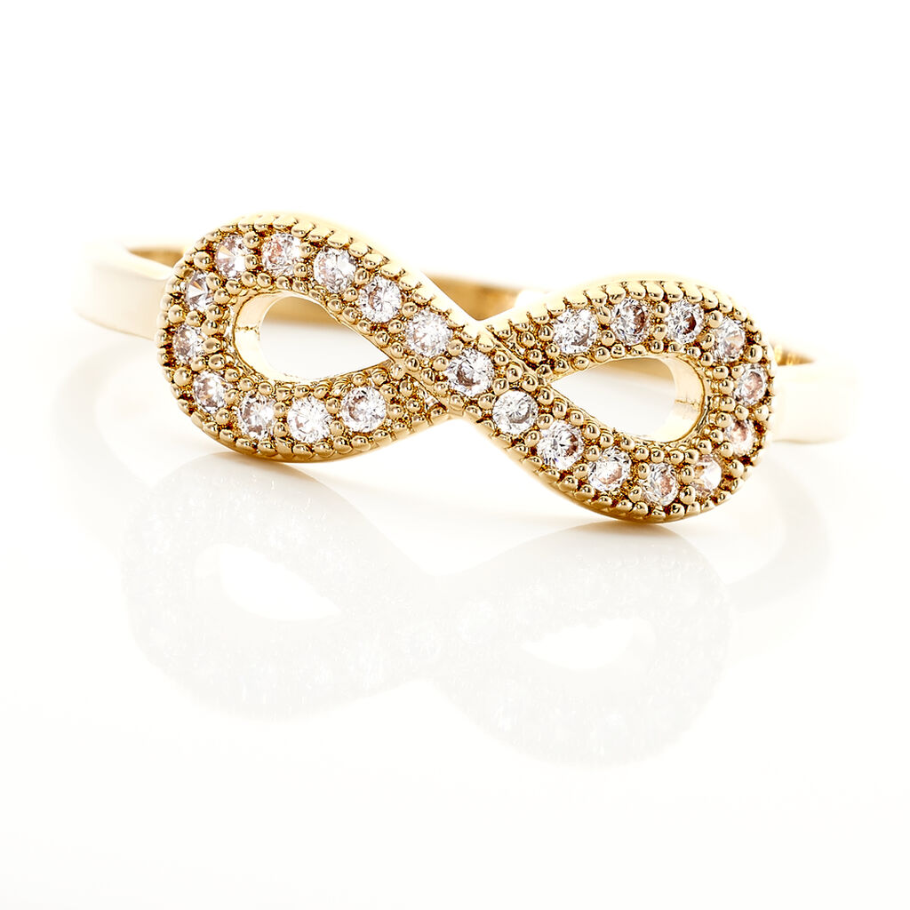 Bague Plaqué Or Et Oxyde - Ringe mit Stein Damen | OROVIVO