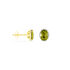 NAGA Damen Ohrstecker Gold 375 (9 Karat) Peridot Grün 1,28 ct Oval