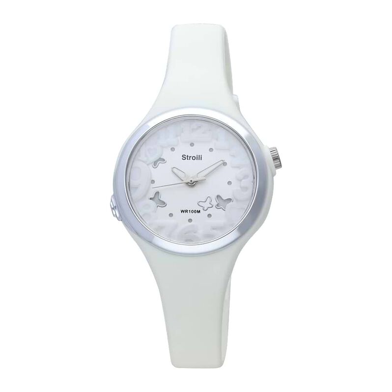 Las Vegas Orologio bianco in silicone e acciaio - Spannringe Damen | OROVIVO