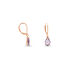 ROSWITA Damen Ohrringe Lang Silber rosevergoldet 925 Amethyst Violett 1,58 ct