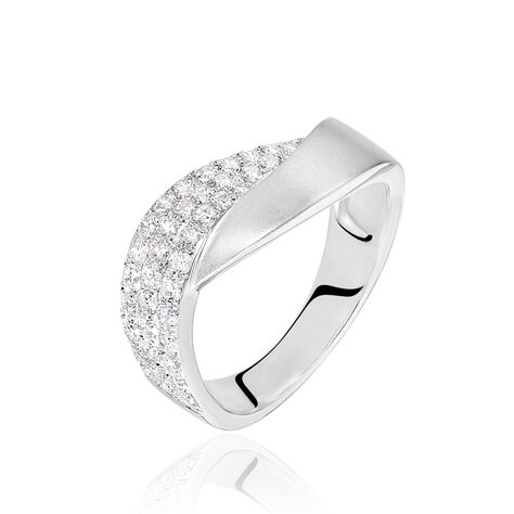 Damenring Weißgold 750 Diamanten 0,482ct - Ringe mit Stein Damen | OROVIVO