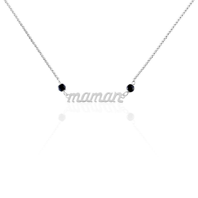 Collier Carli Argent Ecriture Maman - Spannringe Damen | OROVIVO