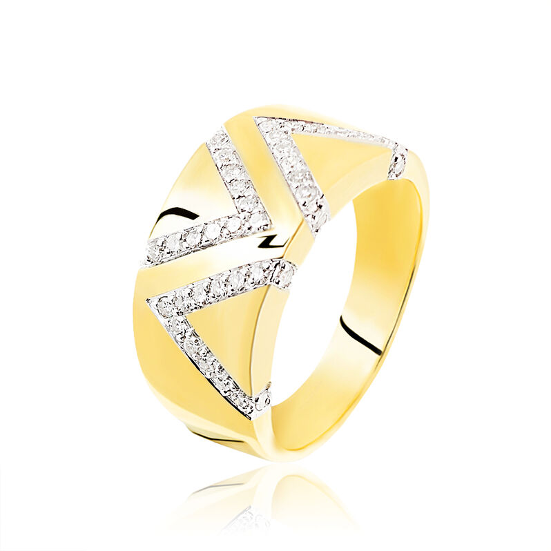 Bague Zorah Or Jaune Diamant - Spannringe Damen | OROVIVO