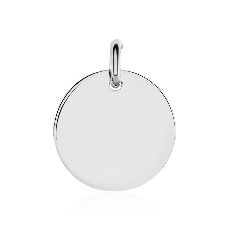 Kettenanhänger mit Gravur Silber 925 Kreis klein Liv-Anna  - Anhänger mit Gravur Unisex | OROVIVO