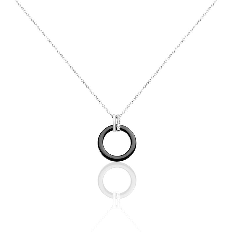 Collier Argent Et Céramique - Spannringe Damen | OROVIVO