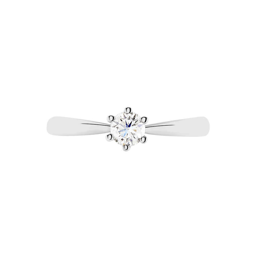 Damen Ring Weißgold 750 Diamant 0,3ct Rome  - Verlobungsringe Damen | OROVIVO