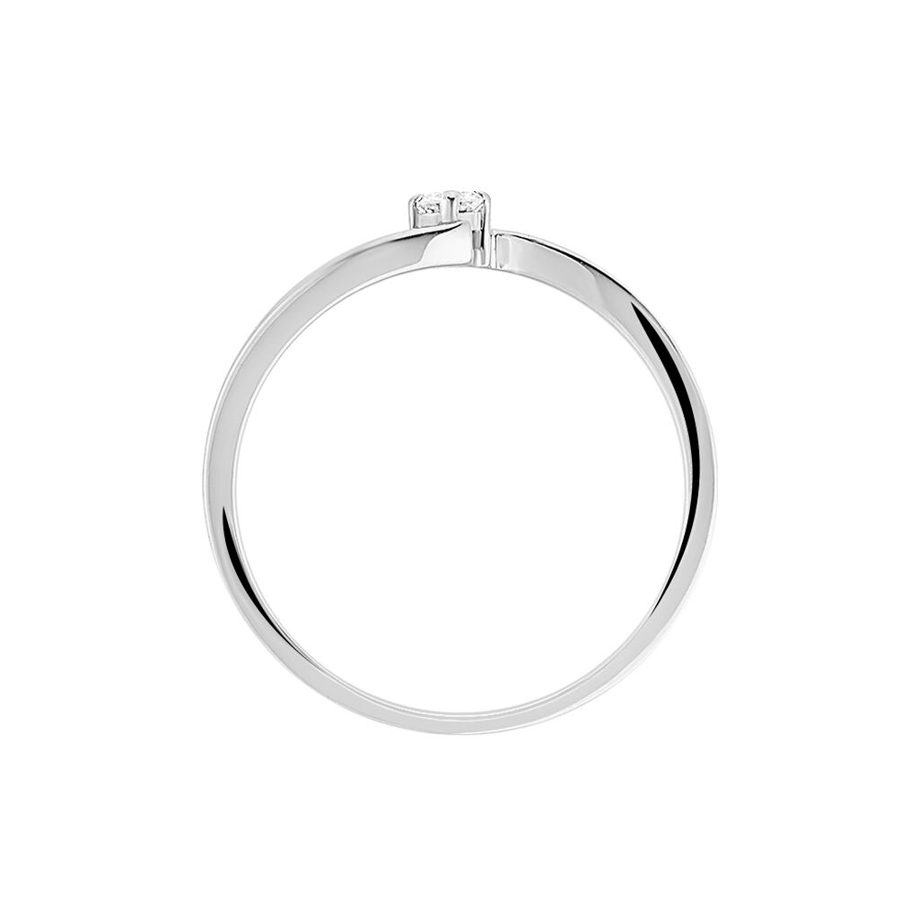 Bague Solitaire Samia Or Blanc Diamant - Spannringe Damen | OROVIVO