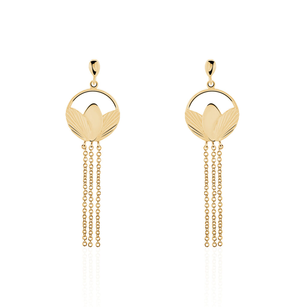 Boucles D'oreilles Plaque Or Carolia - Spannringe Damen | OROVIVO