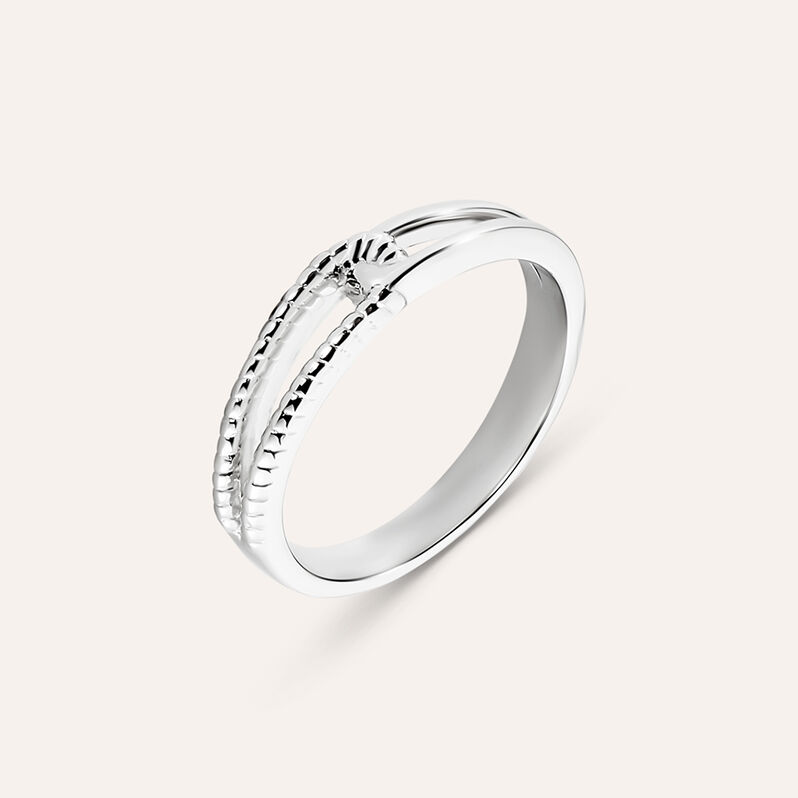Anello Fantasia Silver Collection Argento Rodiato - Spannringe Damen | OROVIVO