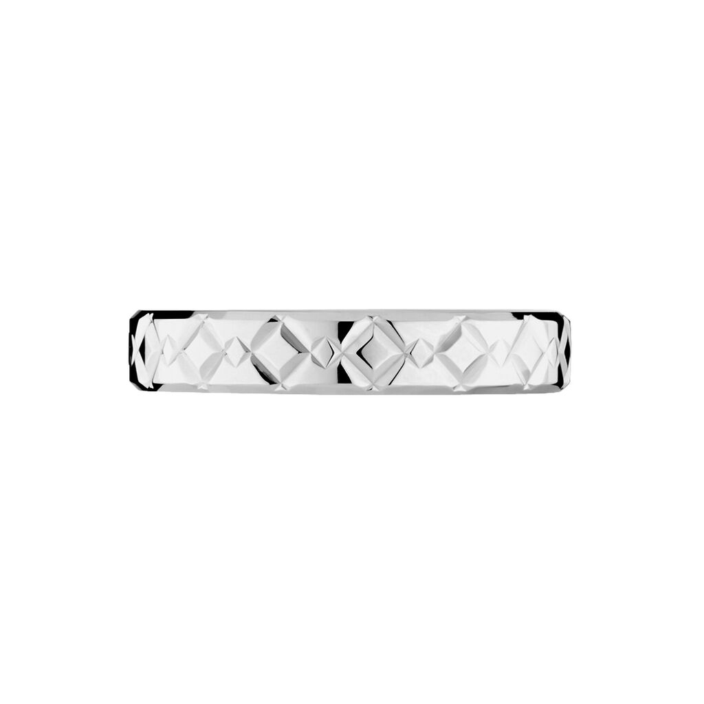 Alliance Rokhia Ruban Plat Or Blanc - Spannringe Familie | OROVIVO