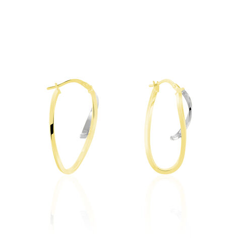 Damen Creolen Gold 375 Bicolor - Creolen Damen | OROVIVO