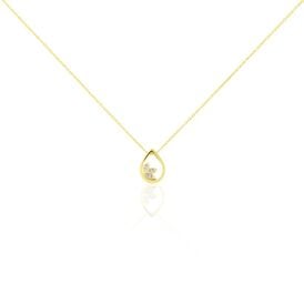 Damen Halskette Gold 375 Diamanten 0,02ct - Ketten mit Anhänger Damen | OROVIVO