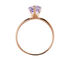ROSWITA Damen Ring Silber rosevergoldet 925 Amethyst Violett 1,4 ct