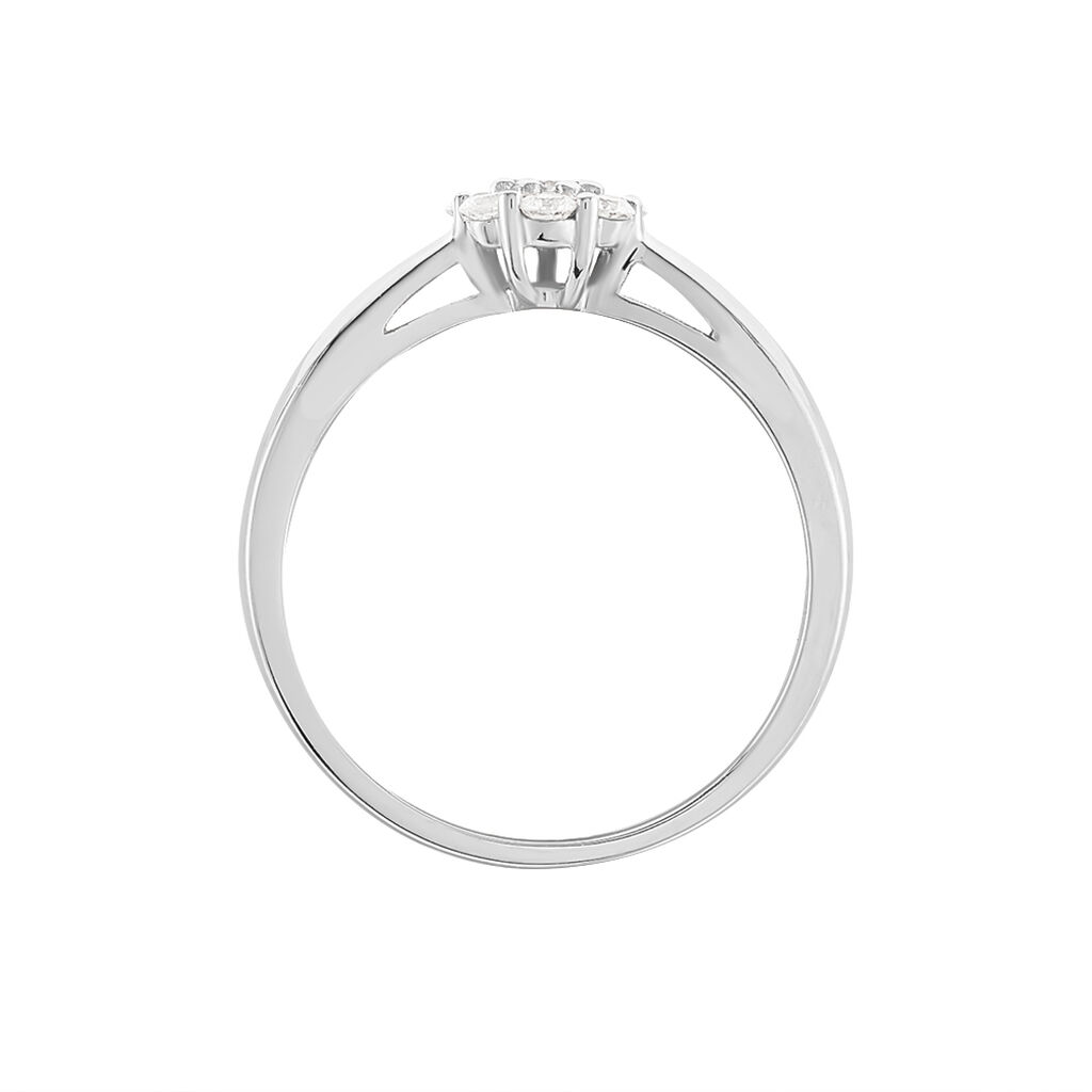 Bague Or Weiss Et Diamants - Spannringe Damen | OROVIVO