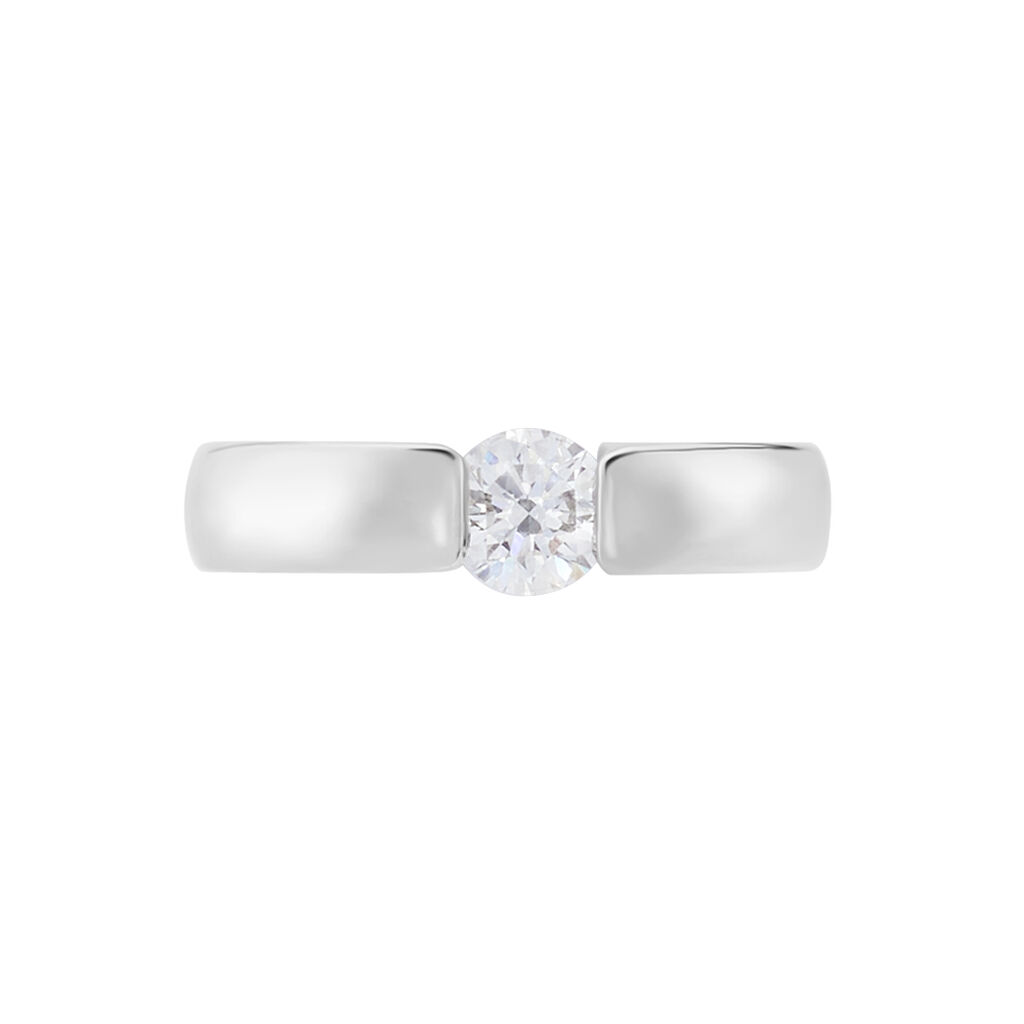 Damen Ring Weißgold 750 synthetischer Diamant 0,52ct Orchestra  - Verlobungsringe Damen | OROVIVO