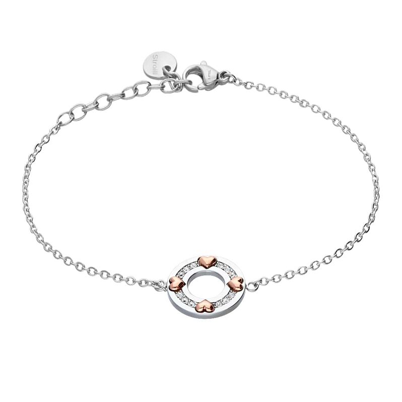 Bracciale Endless Acciaio Cuore e Cristalli - Spannringe Damen | OROVIVO