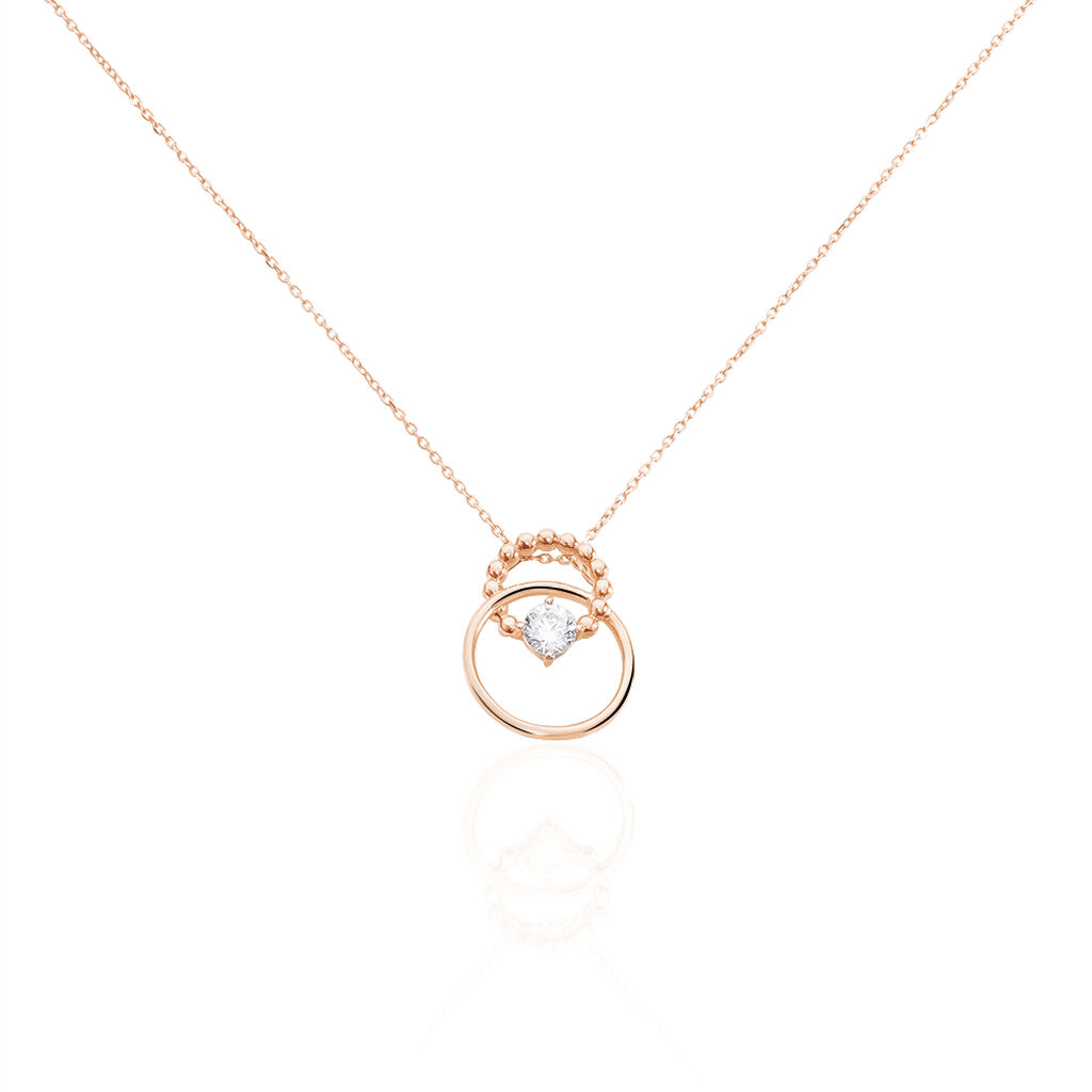 Collier Or Rose Edima Cercles Oxydes - Spannringe Damen | OROVIVO