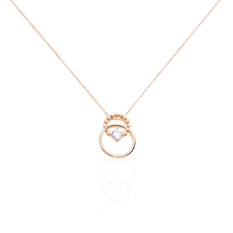 Collier Or Rose Edima Cercles Oxydes - Spannringe Damen | OROVIVO