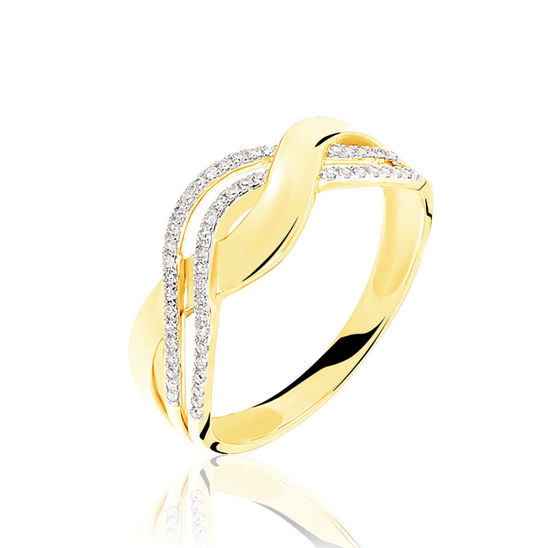 Bague Lonie Or Jaune Diamant - Spannringe Damen | OROVIVO