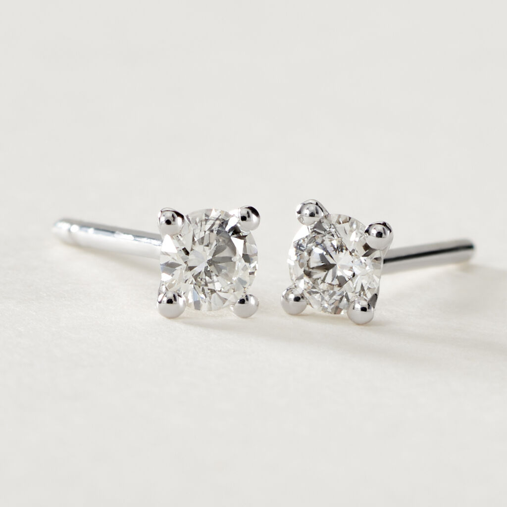 Damen Ohrstecker Weißgold 585 Diamant 0,26ct Victoria  - Ohrstecker Damen | OROVIVO