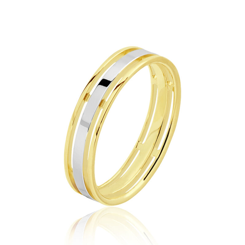 Alliance Laumer Ruban Or Bicolore - Spannringe Unisex | OROVIVO