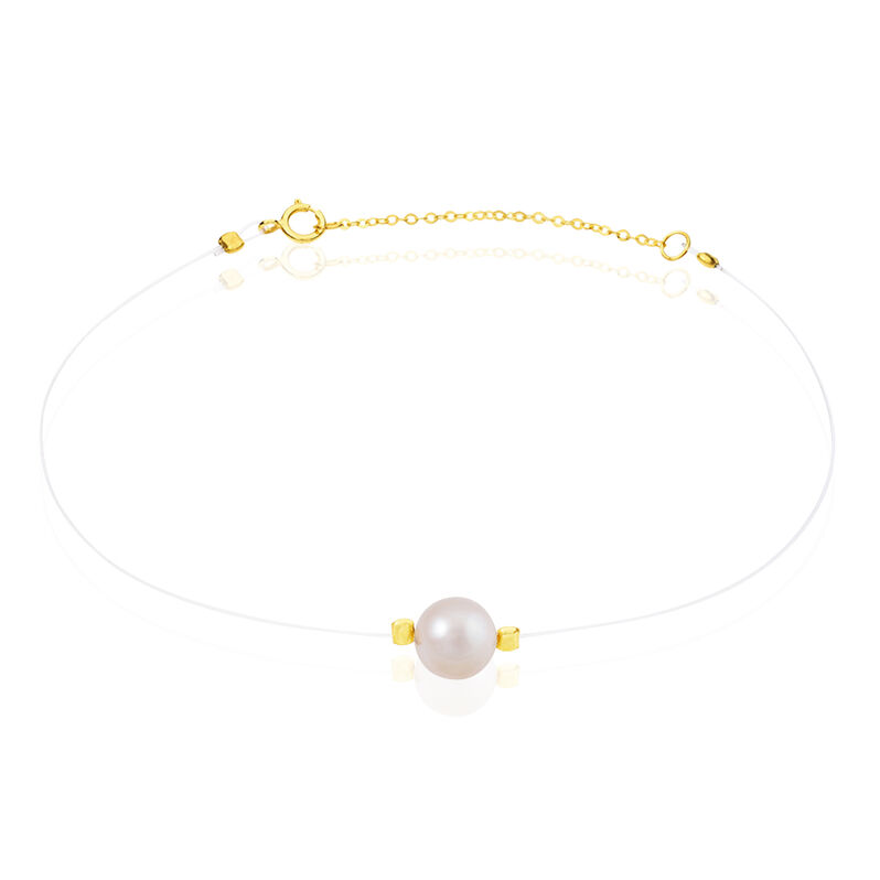 Bracelet Or Jaune Perle De Culture - Spannringe Damen | OROVIVO