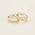 GIANA Damen Creolen Gold 585 (14 Karat) Diamant Wei&szlig; 0,12 ct