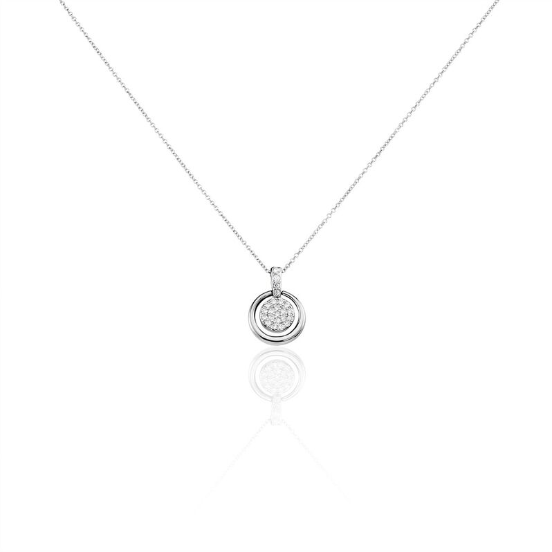 Damen Collier Silber 925 Zirkonia Jess 2 - Halsketten Damen | OROVIVO
