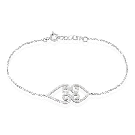 Damenarmband Silber 925 Zirkonia Herz - Armbänder mit Anhänger Damen | OROVIVO